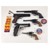 5 Pistol & Revolver Style BB / Cap Guns & More