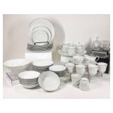 Primrose Four Crown China Set, Pressed Glass
