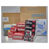 Exit Sign, Paper Towel & TP Dispensers, Leversets