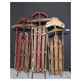 3 Vintage Sleds: Royal Racer, Paris Champion