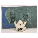 Ghost Blow Mold, Chalk Skeleton Art