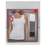 New Felina Ladies Ribbed Tank 3pk, M
