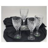 4 Shannon Crystal Goblets Designs of Ireland