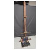 Wood Art Easel & Art Set in Carry Case