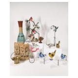 Goebel Blue Birds, Stoneware, Soap Stone Owls
