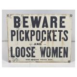 Vintage New Orleans Police Department Enamel Sign