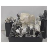 Figurines: Carved Soapstone, Pewter