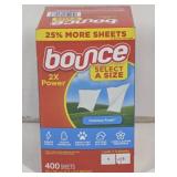 New Bounce Fabric Sheets, 400 Sheets