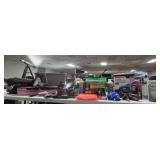 Car Care: Bench, Cover, Tire Irons, Oil Drain Pan