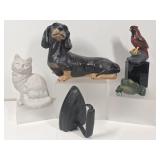 Cast Iron & Resin Coated Stone Door Stops
