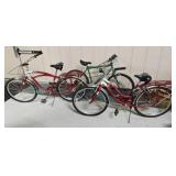 3 Bikes: 2 Schwinn Beach Cruisers & Raleigh MB