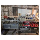 2 Metal Racks, Plastic Organizers, Hardware