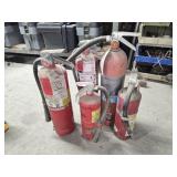 Five Fire Extinguishers