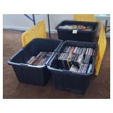 2 Totes of DVDs and VHS Movies