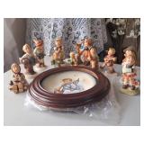 11 Hummel Figurines, 1983 Christmas Plate