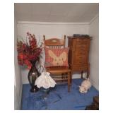 Chest, Lamp, Chair, Decor