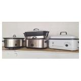 2 Roaster Ovens, Rival Crock Pot, Electric Skillet
