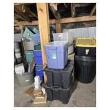 20 + Storage Totes, Trash Cans