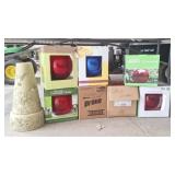 7 Gazing Globes and Stand
