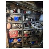 Two 6 Tier Shelves, Wire, Ammo Boxes