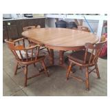 Vintage Dining Table and 4 Chairs