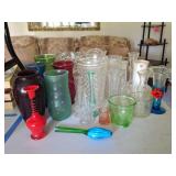 Uranium Glass Cup, Art Glass Vases, Bride Basket