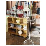 Bookshelf, Planters, Lamps