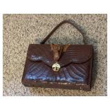 Vintage Alligator Handbag