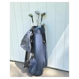 Quazar Golf Bag and Golf Clubs