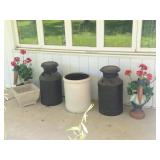 Union Products Planters, 12 Gal. Crock, Milk Cans