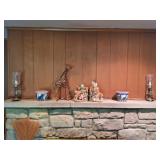 Large Fitz & Floyd Bookend, Lamps, Planters