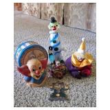Murano Glass Clown, Vintage Bozo The Clown Bank