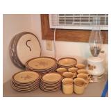 Newcor Stoneware Dishes, Lamp, China Storage