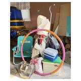 Golf Clubs, Coolers, Weighted Hula Hoop, Bowling