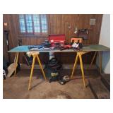 Power Tools, Shop Vac, Saw Horses, Tool Box
