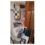 Steel Mailbox, NEW Linens, Sofa Slip Cover