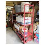 4 Tier Rolling Rack NOT CONTENTS