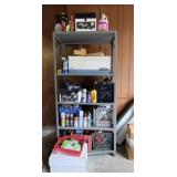 5 Tier Metal Rack, Cleaners, Solvents