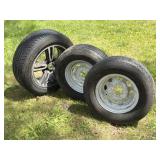 2 Trailer Tires, 1 Firestone FR710 Tire
