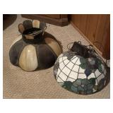 Stained Glass & Slag Glass Hanging Lamps