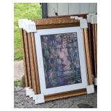 5 Pieces of Framed Monet Wall Art