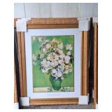 5 Pieces of Wall Art, Van Gogh, Monet, Renoir