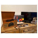 Emerson TV, Crosley Radio, Vinyl Records, CDs