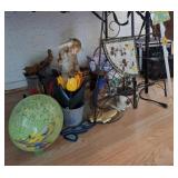 Garden Decor: Gazing Globe, Windchimes, Macrame