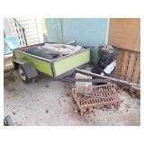 Garden Trailer, Fencing, Downspouts