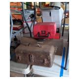 Toolboxes, Vintage Metal Tackle Box, Sockets