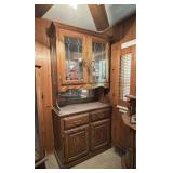 Lighted Hutch Cabinet - NOT CONTENTS