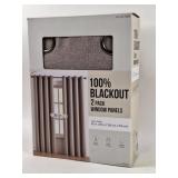 NEW 100% Blackout 2 PK Window Panels