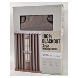 NEW 100% Blackout 2 PK Window Panels
