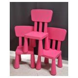3 IKEA Childrens Chairs